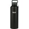 Healthy Human Stainless Steel Water Bottle | Double Walled Vacuum Insulated Water Thermos for Adults | Eco-Friendly Travel Bottles with Leak Proof Lid (Pure Black, 40 oz / 1183 ML)
